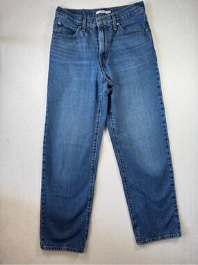 Levi's Women's Baggr 94  Medium Blue Straight-Leg Jeans size 28